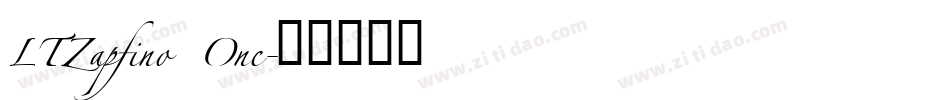 LTZapfino One字体转换